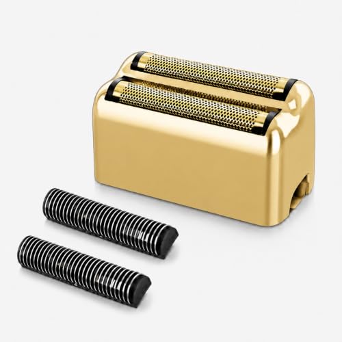 Replacement Heads Foil & Cutters Compatible with BaBylissPRO FXFS2 Shaver - color: 1 pc gold