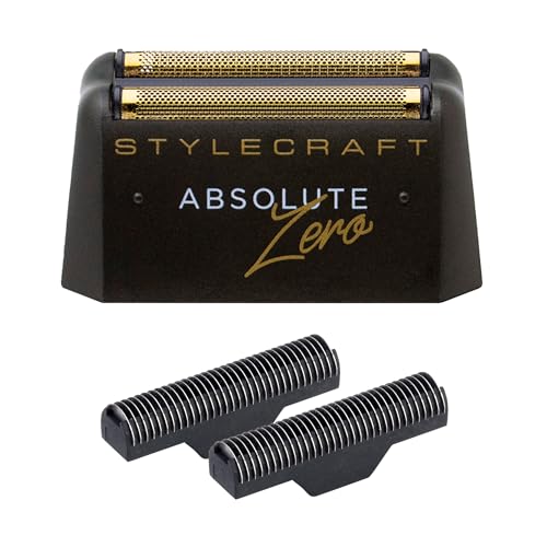 StyleCraft Absolute Zero Foil Shaver for Men Retractable Precision Trimmer - color: Gold Foils, Black Echo Cutters