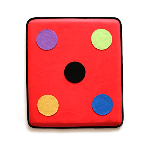 LEONARK Microfiber Fencing Target for Hema Saber Foil and Epee with one/Five Bullseye - Self-Training Auxiliary Sword Target - Home Fencing Equipment for Child and Adult Fencer - color: Red Pro