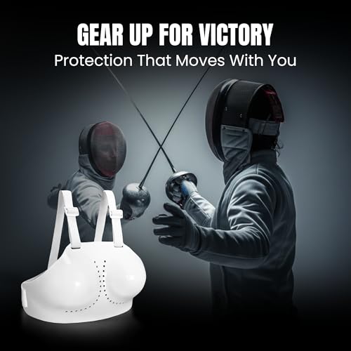 Fencing Chest Protector, Sports Chest Guard for Foil Epee Saber, Youth Child Adult, Men or Women Plastic Plastron - size: X-Small, style: Women
