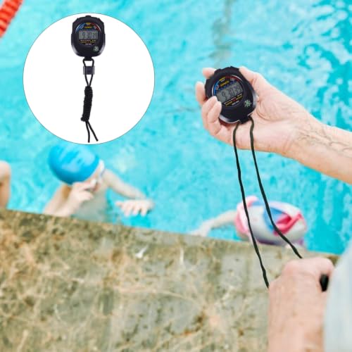 UPKOCH Multi-Function Game Stopwatch Digital Match Timer with Lanyard Handheld Training Timer for Referees Coaches Running Swimming Track and Field Practice
