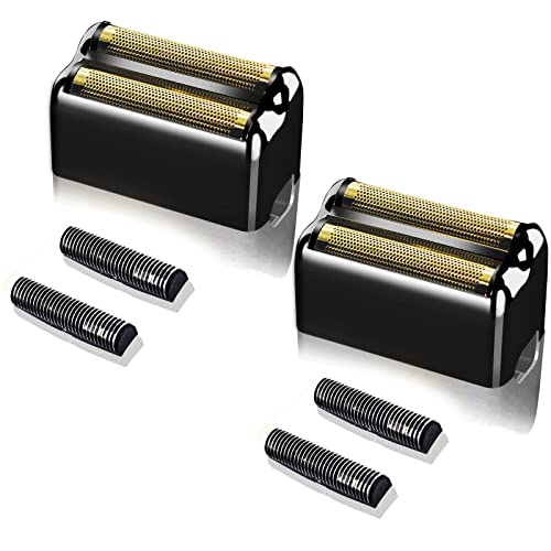 Replacement Heads Foil & Cutters Compatible with BaBylissPRO FXFS2 Shaver - color: black