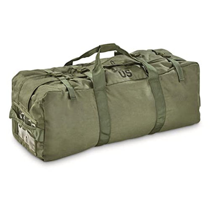U.S. Military Surplus Zip Duffel Bag, Used Olive Drab