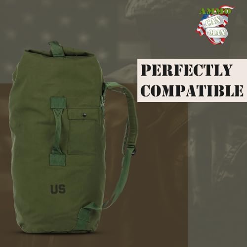 Ammo Can Man Style Nylon Tactical with Padded Duffle Bag Olive Drab Large