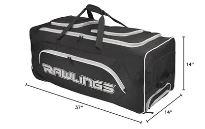 Rawlings | YADI Wheeled Catcher's Bag | Yadier Molina Model | Baseball/Softball