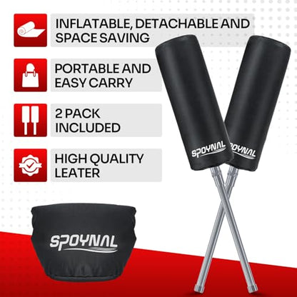 SPOYNAL Inflatable Blocking Pads, 2 Pack for Football & Basketball Training