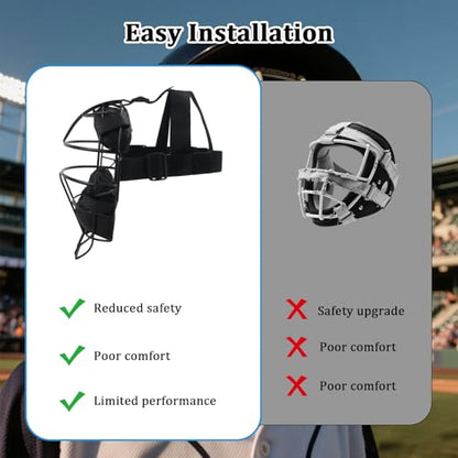 Adjustable Baseball and Softball Mask Strap, Elastic Catcher Mask Harness Replacement, Features a Head Strap Design with Sliding Buckles, Ideal for Baseball, Softball and Catcher Masks