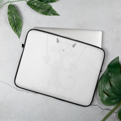 Fencing Sword Fight Swordsmanship Epee Foil Saber Fencer Graphic Laptop Sleeve - size: 15 Inches