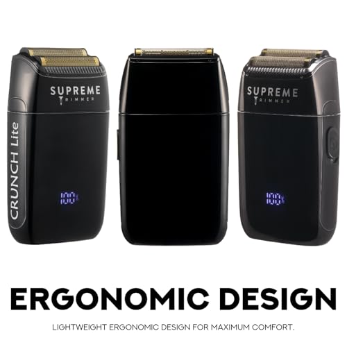 Supreme Trimmer Crunch Lite Professional Double Foil Shaver STF600 Men - color: Black