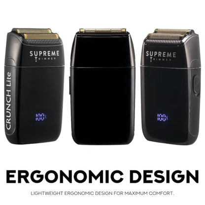 Supreme Trimmer Crunch Lite Professional Double Foil Shaver STF600 Men - color: Black