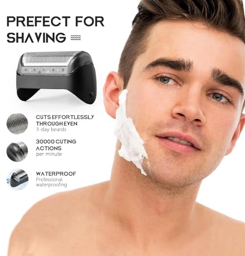 10B Series 1 Replacement Foil & Cutter Compatible with Braun Series 1 - color: Black