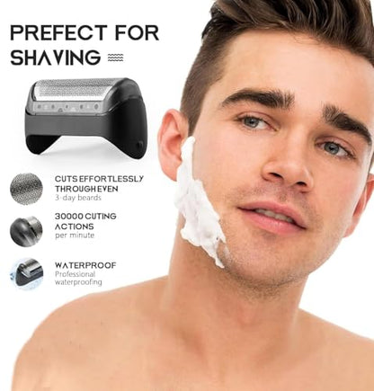 10B Series 1 Replacement Foil & Cutter Compatible with Braun Series 1 - color: Black