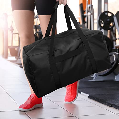 COOLBEBE 2 Pack 24" Sports Duffle Bag - 53L Travel Duffel Tote Bag, Black - size: 24” x 12” x 12” 2Pack
