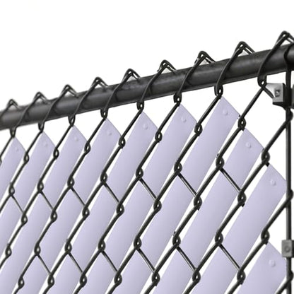Chain Link Fence Tape,250ft×1.85in, Fence Privacy Strip,One Hole Punch&200 Fasteners，Suitable for Terraces, Patio, Gates, Swimming Pool, White - color: white