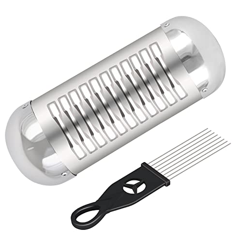 EASTROCK 3.4" 8.7" Stainless Steel Guiro Shaker with Scraper for adult - size: 3.4"*8.7"-new