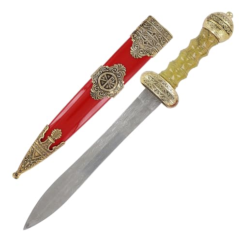 Armory Replicas™ Roman-Style Collectible Daggers – 14" Stainless Steel Historical Replicas with Ornate Handles & Sheaths – Display-Ready Gift for Collectors, Reenactors & Cosplay - style: Roman Mini Daggar