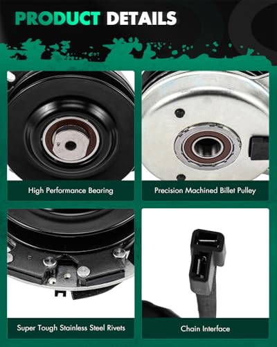 SCITOO Lawnmower Clutch, PTO Clutch Fit for Exmark for Toro 110-6766 - style: 5219-3