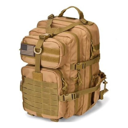 REEBOW GEAR Travel Tactical Backpack Outdoor 3 Day Rucksack Bag for Men - color: 09 Tan