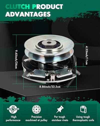 SCITOO Electric Lawnmower PTO Clutch Fit for John Deere AM126100 - style: Push