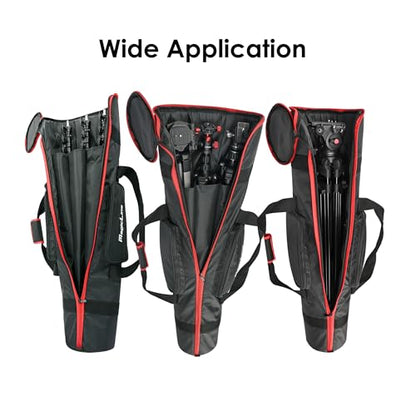 MagicLine Tripod Carrying Case Bag 33.5x7.9x7.9inch, with 2 Outer Pockets+1 Inner Pocket+3 Inner Compartments, Padded Carry Case for Light Stands,Mic Stands,Tripods,Monopods