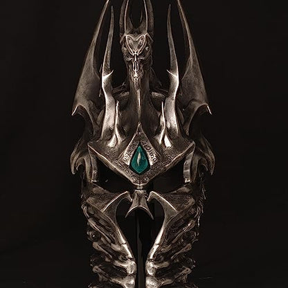 Sword fort The Devil Knight Wearable Helmet Helm frostmourne Real Metal-Anime Replica Game Props, Lich King Arthas Helmet