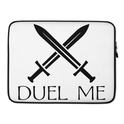 Duel Me Sword Fighting Medieval Knight European Graphic Laptop Sleeve - size: 15 Inches