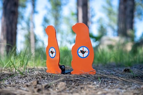 Do-All Outdoors Do All Outdoors Prairie Popper Pop-Up Steel .22 Shooting Target,Orange