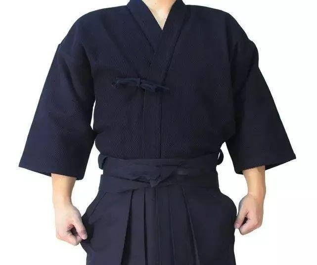 Hakama Kendo Gi Aikido Samurai Hakama Martial Arts Clothing Kimono Shirts Costumes Formal Kyudo Kimono 2pcs - color: Blue-black, size: 27