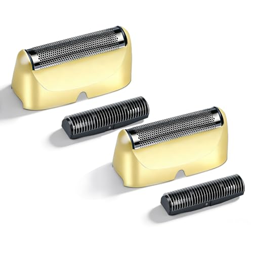 Gold Foil & Cutter Compatible with BaBylissPRO UV Single Shaver 2pcs - color: Gold-2pcs