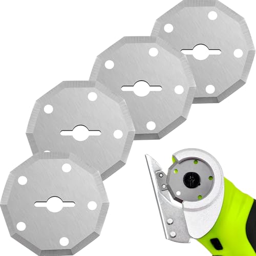 4-Pack Replacement Rotary Blades Compatible with WORX WX082L 4V ZipSnip Cordless Electric Scissors, WA2300 Replacement Blades (1-1/2"),Fits RC2600K, RC2601, RC2602, WX080L,WX2300