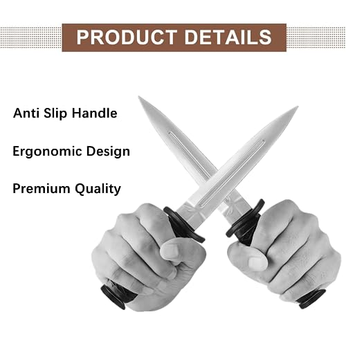 2 PCS Rubber Training Knife, Martial Art Practice