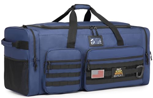 130L Extra Large Duffle Bag for Men, Heavy Duty Large Duffle Bag for Travel - color: Blue, size: 130L