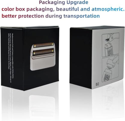 Replacement Heads Foil & Cutters Compatible with BaBylissPRO FXFS2 Shaver - color: 3 gold