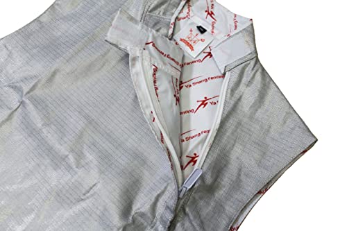 LEONARK Fencing Lame Foil Lame Saber Lame Non-Washable Electric Fencing Metal Jacket Metallic Vest - size: 28