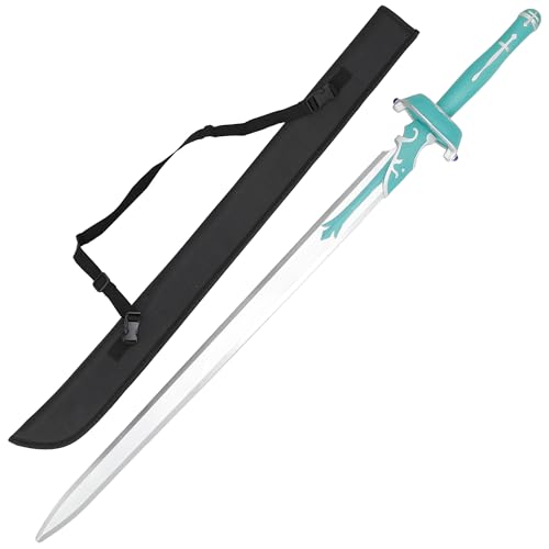 Armory Replicas™ Green Foam Rapier Sword – 42.9" with Nylon Case Lightweight PU Blade with Solid Core for Cosplay & LARP - style: Sword & Large Nylon Case