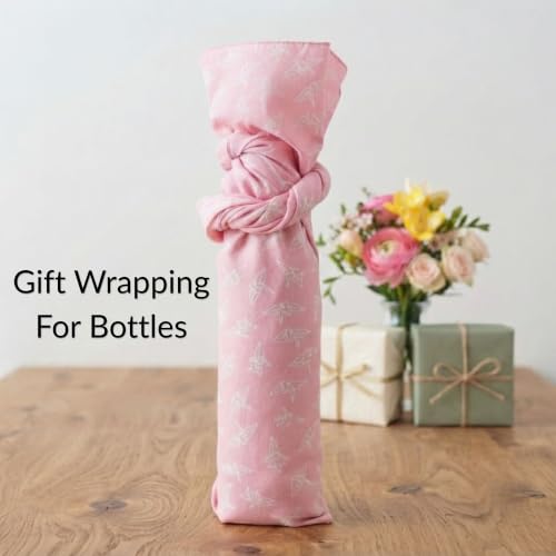 Japanese Tenugui Towel, 34.64"L x 12.99"W, Crane Pattern, White on Pink - color: Orizuru (White on Pink)