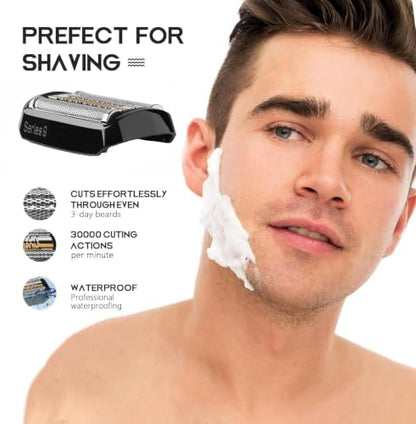 92B Replacement Head for Braun Series 9/S9 Sport Electric Shaver - color: silver-92b