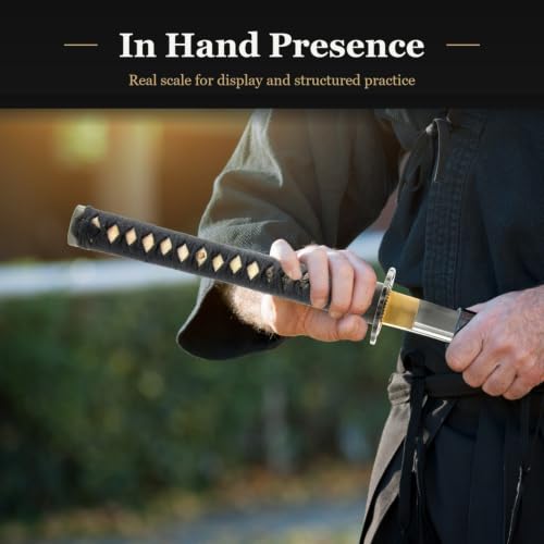 Wakizashi Iaito, Unsharpened Aluminum Alloy Iaido Training Sword - style: Flame Ring
