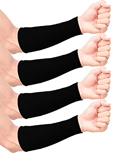 Geyoga 2 Pairs Forearm Sleeve for Men Women Arm Sun Protectors for Thin Skin and Bruising Cut Dog Bite Resistant