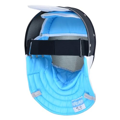 Foil Fencing Mask - 350N Mask with Removable Lining - CE Certified Foil Fencing Helmet - color: Fixed Lining, size: X-Large
