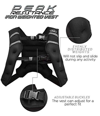 "Aduro Sport Weighted Vest Workout Equipment, 4lbs/6lbs/12lbs/20lbs/25lbs/30lbs Body Weight Vest for Men, Women, Kids" - style: 30 Pounds (13.61 KG)