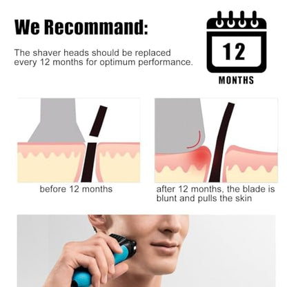 94M Replacement Head Compatible with Braun Series 9 Pro Electric Shaver - size: 94M-1pack