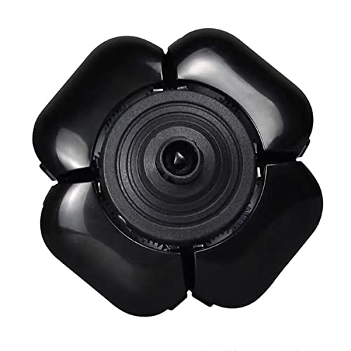 Men's Electric Shavers Replacement Heads Upgraded 9 Blades Head Replaceable Floating Waterproof Electric Razor Shaver Head（Black） - color: Black9