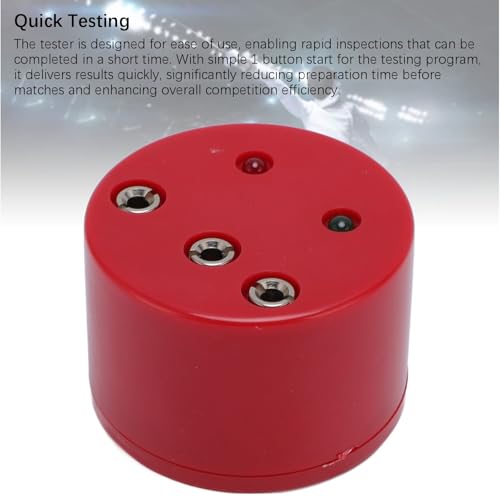 Fencing Tester,Foil and Epee Round Fencing Tester,Fencing Electric Sword Tester,Fencing Testing Box for Foil Epee Round Sword
