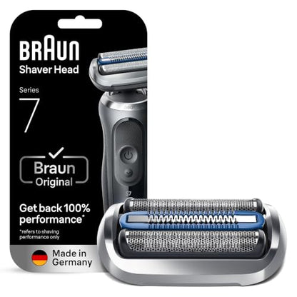 Braun Series 7 Electric Shaver Replacement Head, Easily Attach Your Shaver Head for a Shave as efficient as Day one, Compatible with New Generation Series 7 Shavers, 74S, Silver