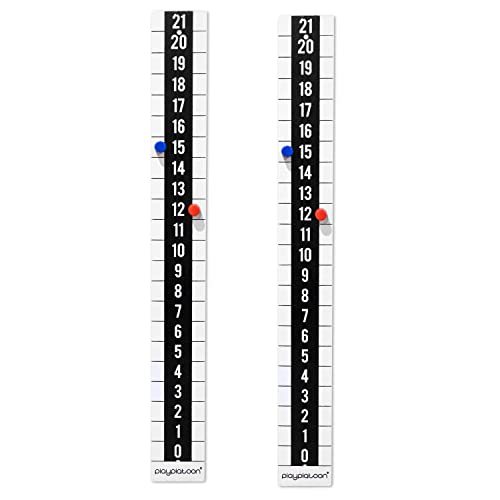 Play Platoon Cornhole Metal Scoreboard with Magnetic Score Keepers for Corn Hole Boards - style: Vertical Scoreboard - 2 Pack