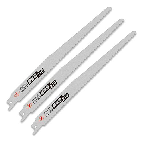 Z Zet Sales 20105 Reciprocating Saw, 210 Replacement Blades, Set of 3, 8.3 inches (210 mm), Jet Saw, Saver Saw, Saw