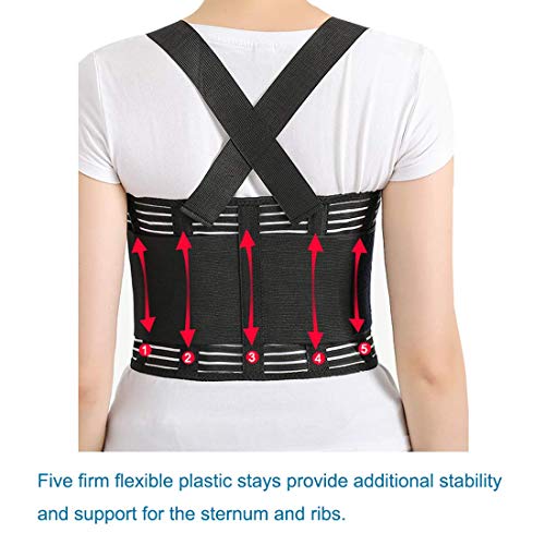 Solmyr Rib and Chest Support Brace, Broken Rib Brace, Breathable Rib Belt for Sore or Bruised Ribs Support, Sternum Injuries, Dislocated Ribs Protection, Pulled Muscle Pain (S/M) - size: Medium (Pack of 1)