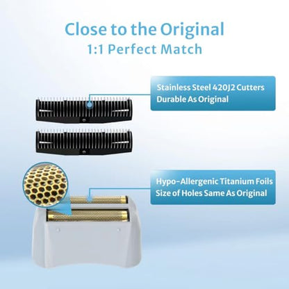 Foil Shaver Replacement Foil Compatible with Andis Foil Shaver TS1 (17150, 17235, 17220) and TS2 (17200), 1Pack - size: 1 Count (Pack of 1)