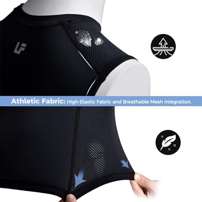 Adult Baseball Chest Rib Protector Padded Compression Shirt - color: Grey/White, size: Large